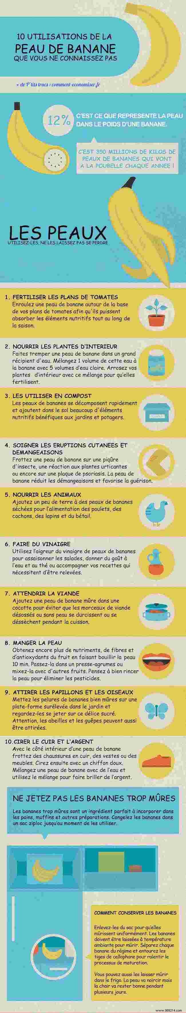 10 Surprising and Practical Uses for Banana Peels