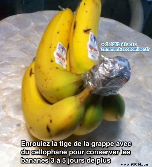 How to Keep Bananas Fresh 3-5 Days Longer: The Simple Cling Wrap Trick