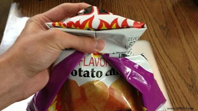 How to Reseal a Crisps Bag Using Just the Bag Itself: Simple Pro Trick