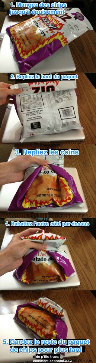 How to Reseal a Crisps Bag Using Just the Bag Itself: Simple Pro Trick
