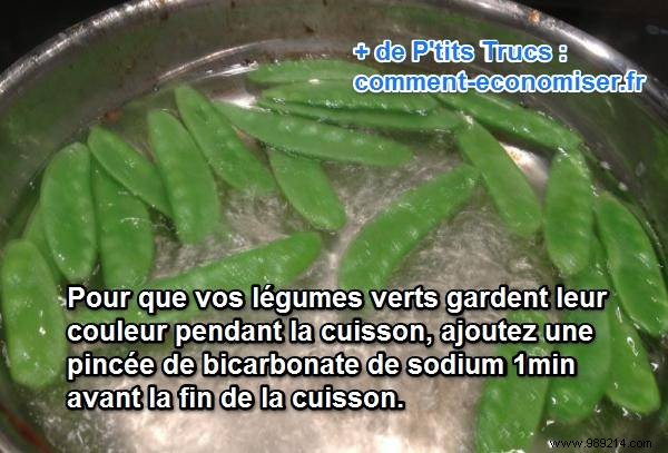 Keep Vegetables Vibrantly Green After Cooking: The Baking Soda Trick