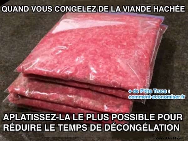 Expert Kitchen Hack: Defrost Ground Meat Lightning-Fast by Flattening It First