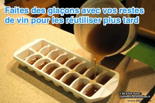 Don t Waste Leftover Red Wine: Freeze It into Ice Cubes for Easy Cooking