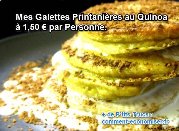 Easy Quinoa Spring Galettes: Flavorful, Light & Just €1.50 Per Person