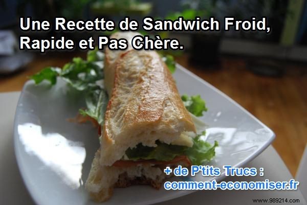 Quick Tuna Baguette Sandwich: Budget-Friendly Lunch Recipe Under €2