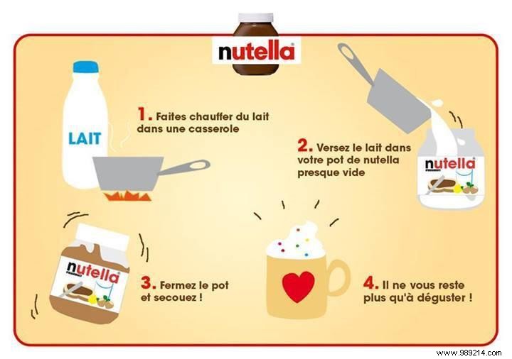 Genius Hack: Use Ice Cream to Scrape Every Last Bit of Nutella from the Jar