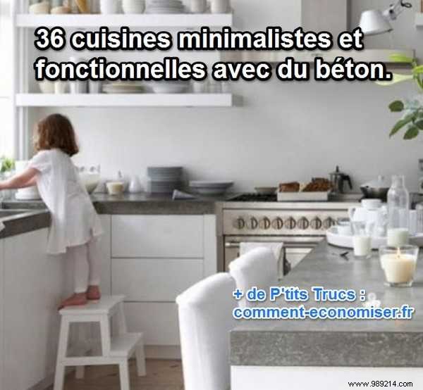 36 Stunning Minimalist Concrete Countertop Ideas for Modern Kitchens