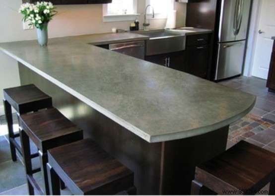 36 Stunning Minimalist Concrete Countertop Ideas for Modern Kitchens