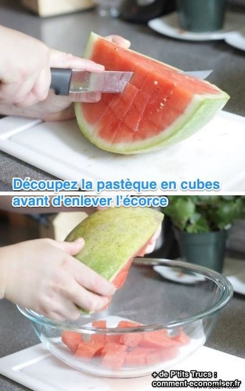 The Easiest Way to Cut Watermelon into Perfect Cubes – A Pro Kitchen Hack