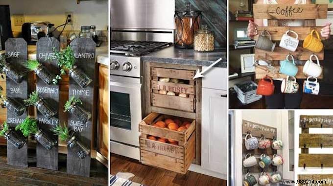 23 Genius DIY Kitchen Ideas Using Old Wooden Pallets