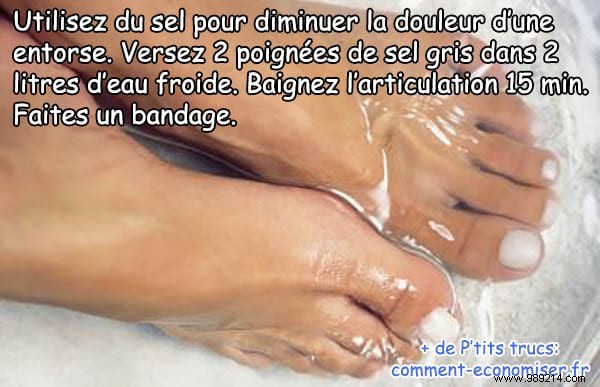 Quick Sprain Pain Relief: The Proven Salt Water Soak Method