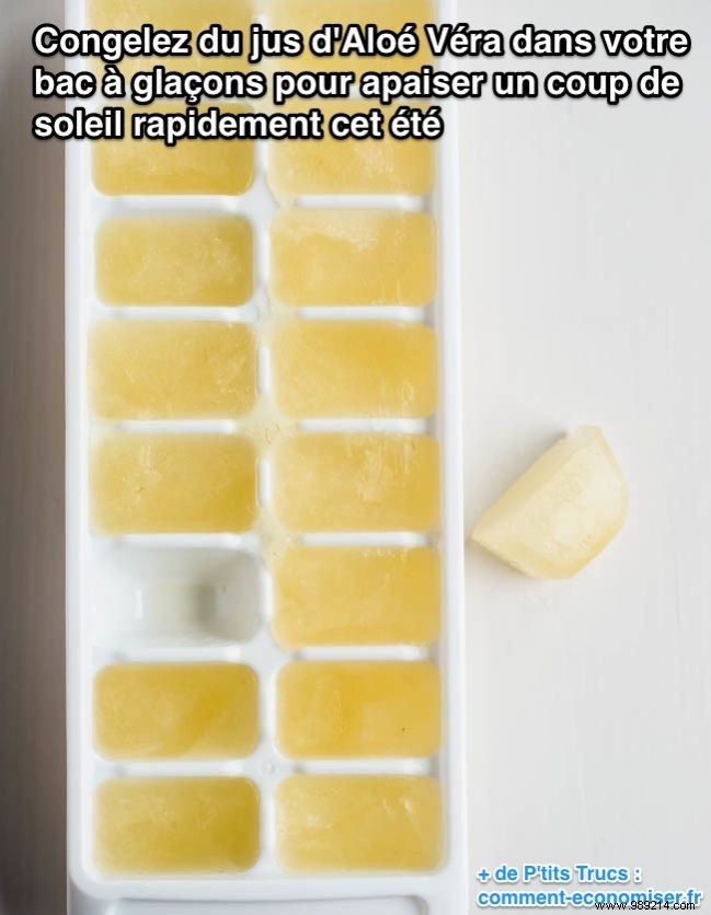 Expert Natural Remedy: Soothe Sunburn Fast with Aloe Vera Ice Cubes