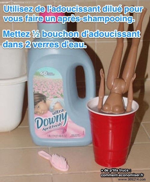 2-Minute DIY Conditioner: Grandma s Fabric Softener Hack for Dry Hair