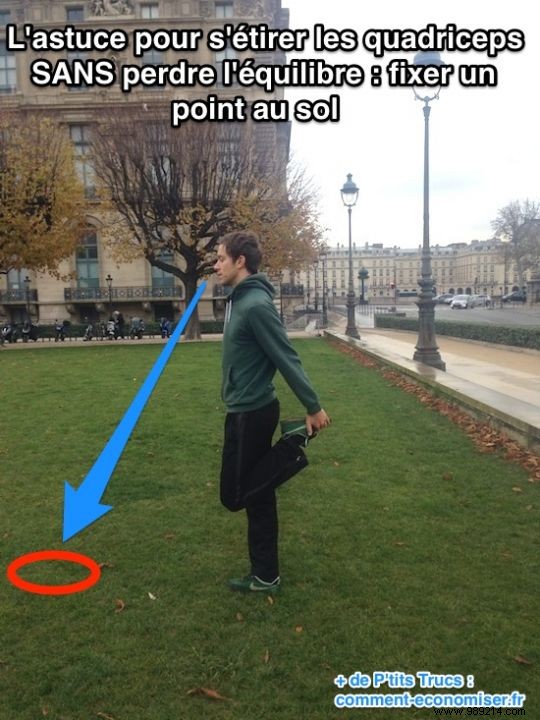 Pro Tip: Stretch Your Quadriceps on One Leg Without Losing Balance