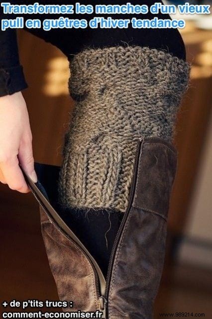 Easy DIY: Transform Old Sweaters into Stylish Winter Gaiters