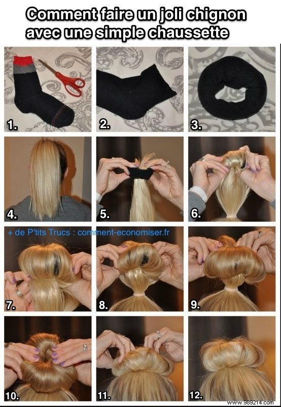 How to Create a Perfect Chignon Bun Using Just a Sock: Easy DIY Tutorial