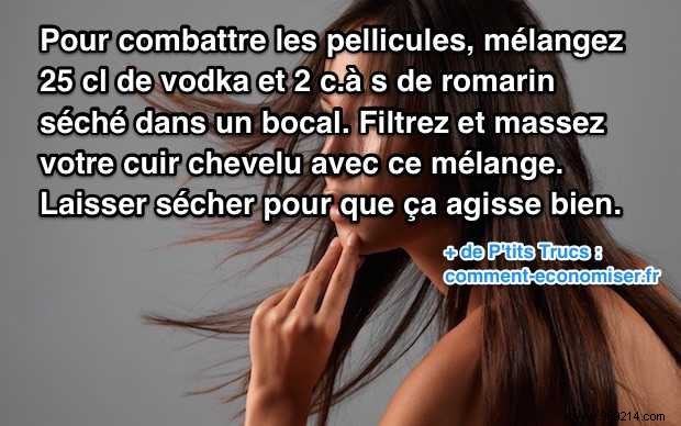 Natural Dandruff Remedy: Rosemary and Vodka for a Healthy Scalp