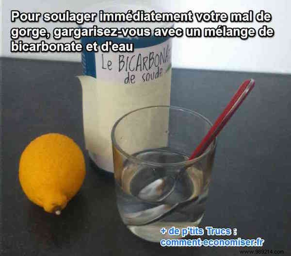 Instant Sore Throat Relief: Time-Tested Baking Soda and Lemon Gargle