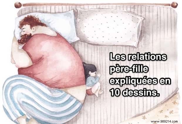 10 Heartwarming Illustrations Capturing the Unique Father-Daughter Bond