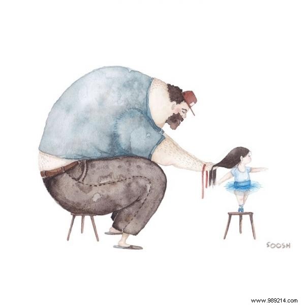 10 Heartwarming Illustrations Capturing the Unique Father-Daughter Bond