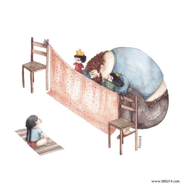 10 Heartwarming Illustrations Capturing the Unique Father-Daughter Bond