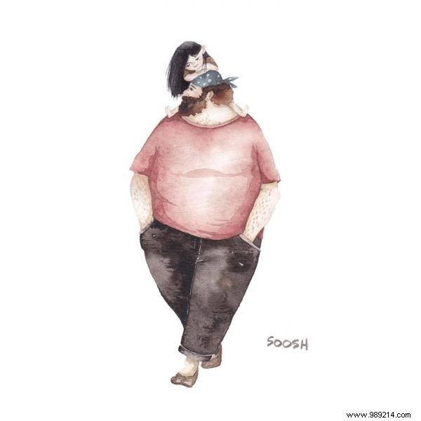 10 Heartwarming Illustrations Capturing the Unique Father-Daughter Bond