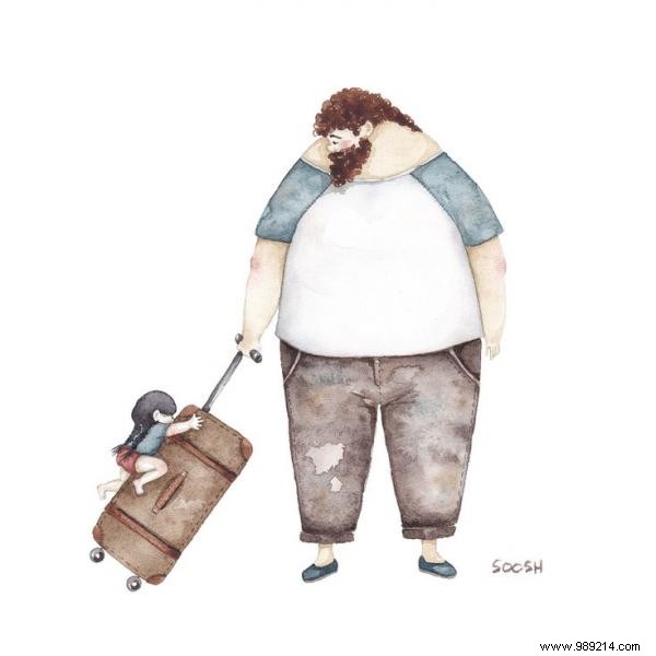 10 Heartwarming Illustrations Capturing the Unique Father-Daughter Bond