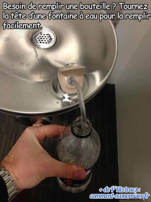 Simple Hack: Effortlessly Fill Your Water Bottle at Public Fountains