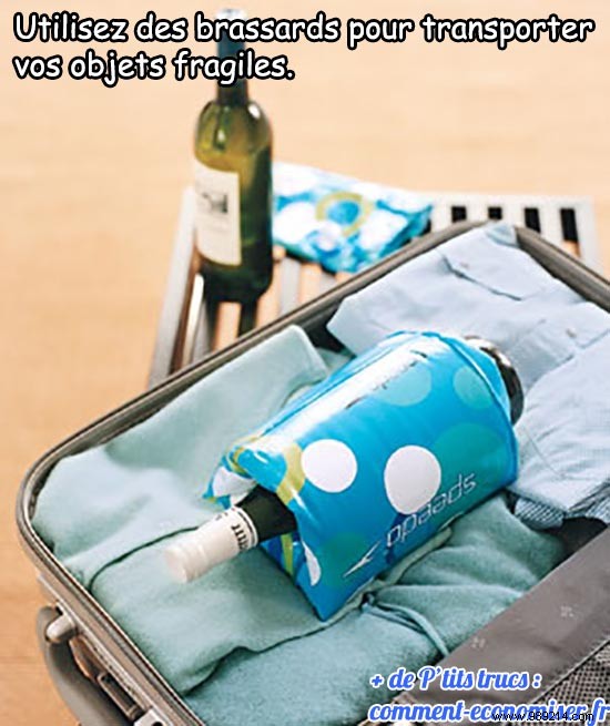 Expert Travel Hack: Protect Fragile Items in Luggage Using Inflatable Armbands