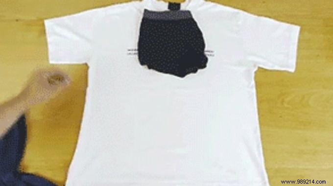 Proven Packing Hack: Fold a T-Shirt with Underwear, Socks, and Toothbrush to Maximize Suitcase Space