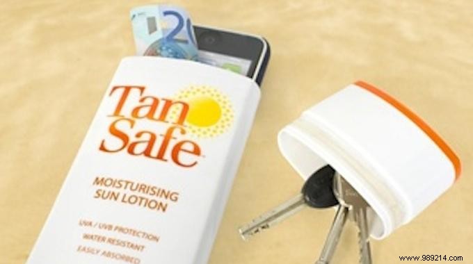 Smart Beach Hack: Hide Keys Safely in an Empty Sunscreen Tube