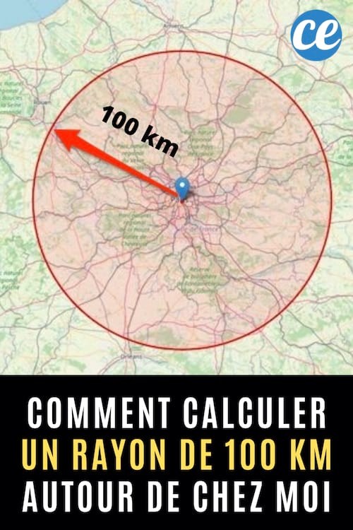 How to Easily Visualize a 100 km Radius Around Your Home