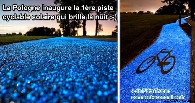 Poland Unveils Its First Solar-Powered Bike Path That Glows at Night