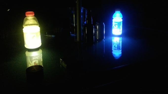 Forgot Your Camping Lantern? DIY One in 1 Minute with Phone & Water Bottle