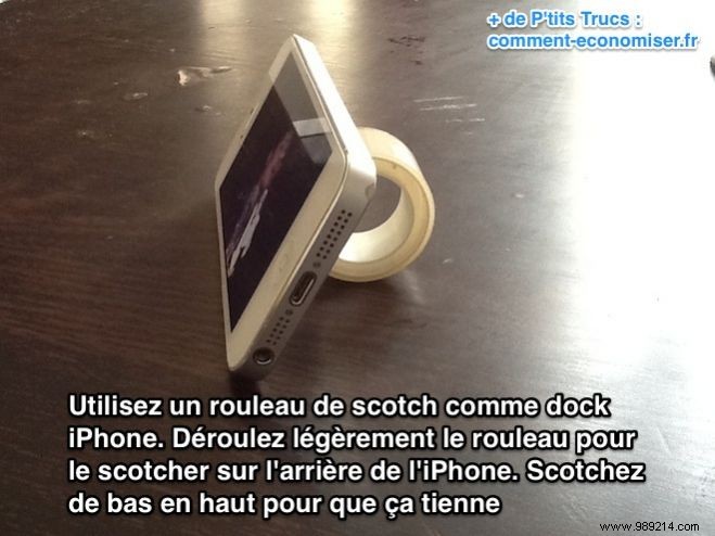 DIY iPhone Stand: Skip the Expensive Dock with This Simple Tape Hack