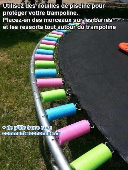 Simple Pool Noodle Hack: Secure Your Trampoline Springs Safely