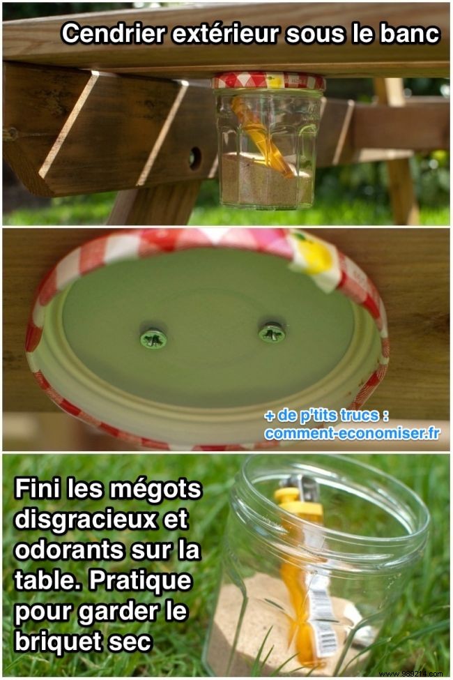 DIY Free Outdoor Ashtray: Easy Jam Jar Hack for Clean Patios