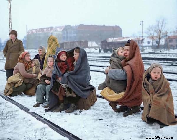 15 Colorized WWII Photos of European Refugees: History s Stark Reminder