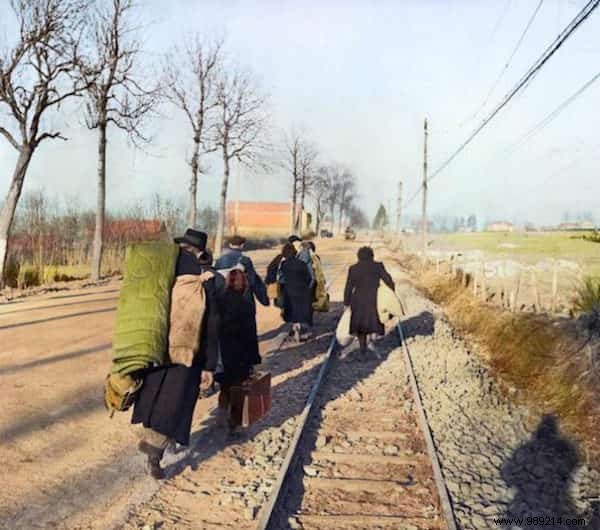 15 Colorized WWII Photos of European Refugees: History s Stark Reminder