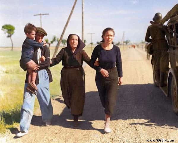 15 Colorized WWII Photos of European Refugees: History s Stark Reminder