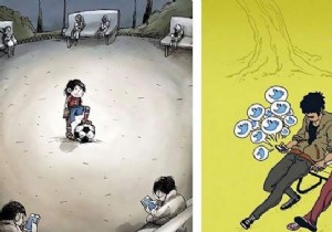 29 Relatable Cartoons Illustrating Smartphones  Hold on Our Daily Lives