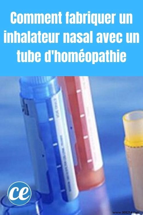 DIY Nasal Inhaler: Craft One at Home Using a Homeopathic Tube