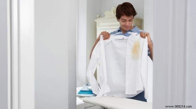 How to Remove Iron Soleplate Stains from Linen Shirts with Clay Stone