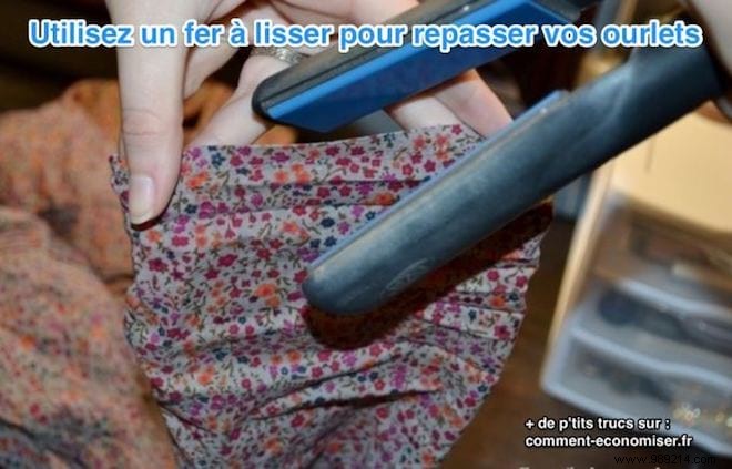 Quick Ironing Hack: Straighten Pants Hems with a Hair Straightener