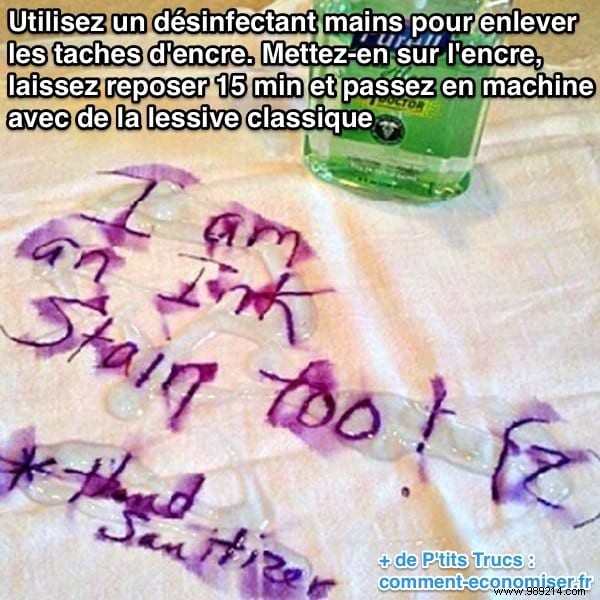 Remove Ink Stains from Clothes Effortlessly with Hand Sanitizer