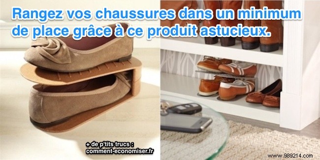 Space-Saving Shoe Organizer: Stack Vertically and Reclaim Your Floor Space for Just €10