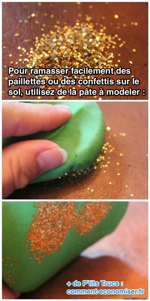 The Proven Modeling Clay Trick for Effortless Glitter and Confetti Cleanup