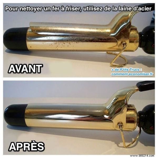 How to Clean Your Hair Curling Iron in Minutes with Steel Wool