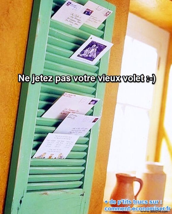 DIY Guide: Upcycle an Old Shutter into a Stylish Mail Organizer
