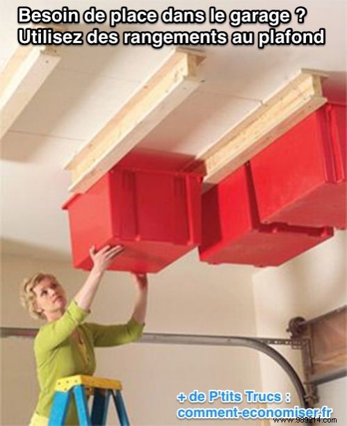 Smart DIY Garage Storage: Ceiling Rails for Overhead Crates